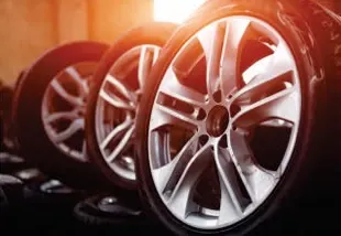 Alloy wheel refurbishment in Catford: refurbished alloy at Top Tint Customs